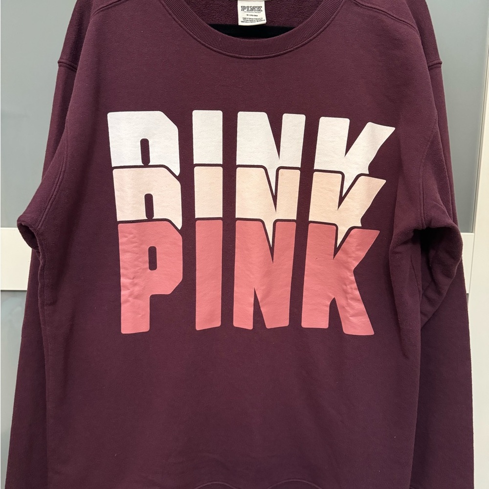 Victoria's Secret PINK Maroon Sweatshirt